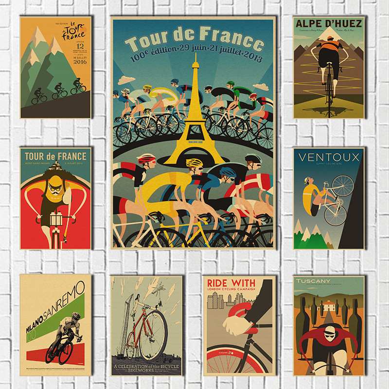 Picture Of Mountain Biking - Poster Vintage Retrò di Bicicletta da