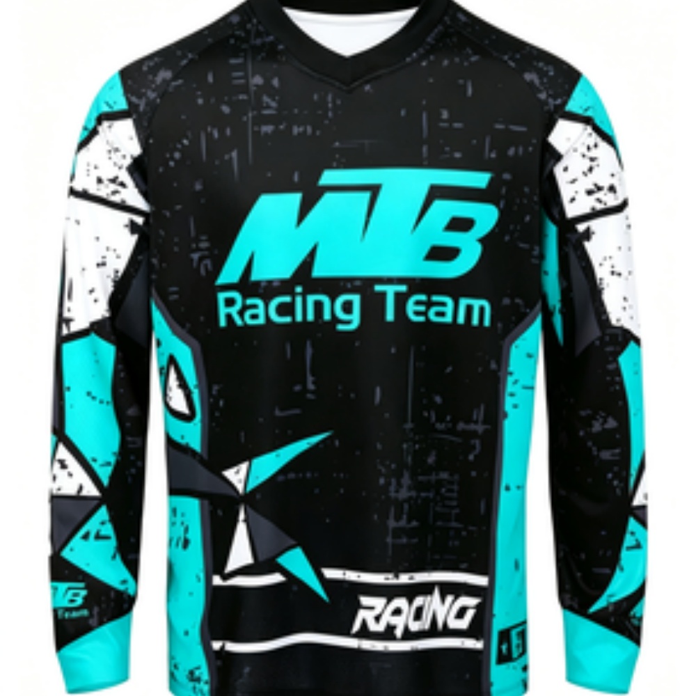 Mountain Biking Shop - Maglia Sportiva a Maniche Lunghe Traspirante