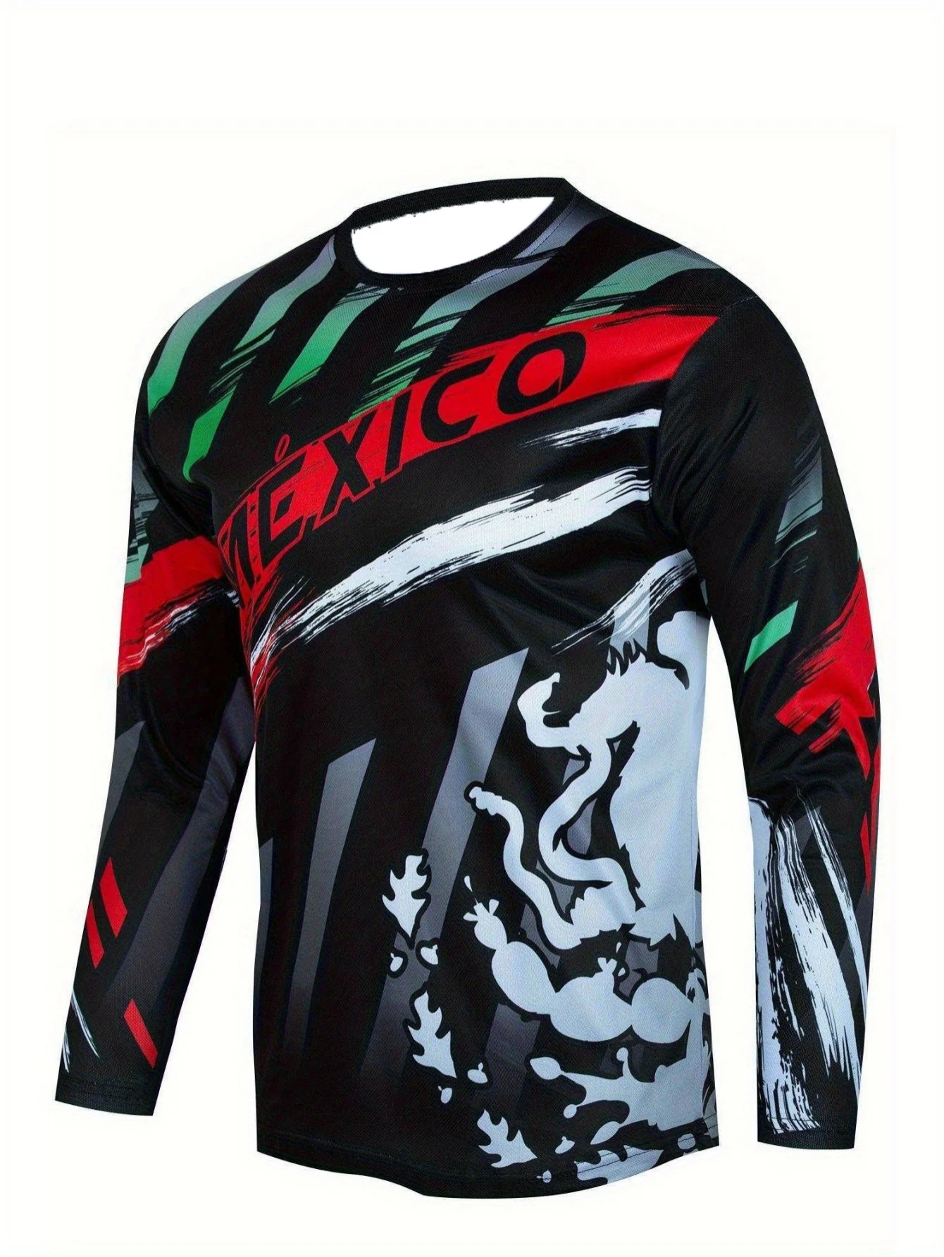 Mountain Biking For Fitness - Maglia da Ciclismo per Uomo, Traspirante,