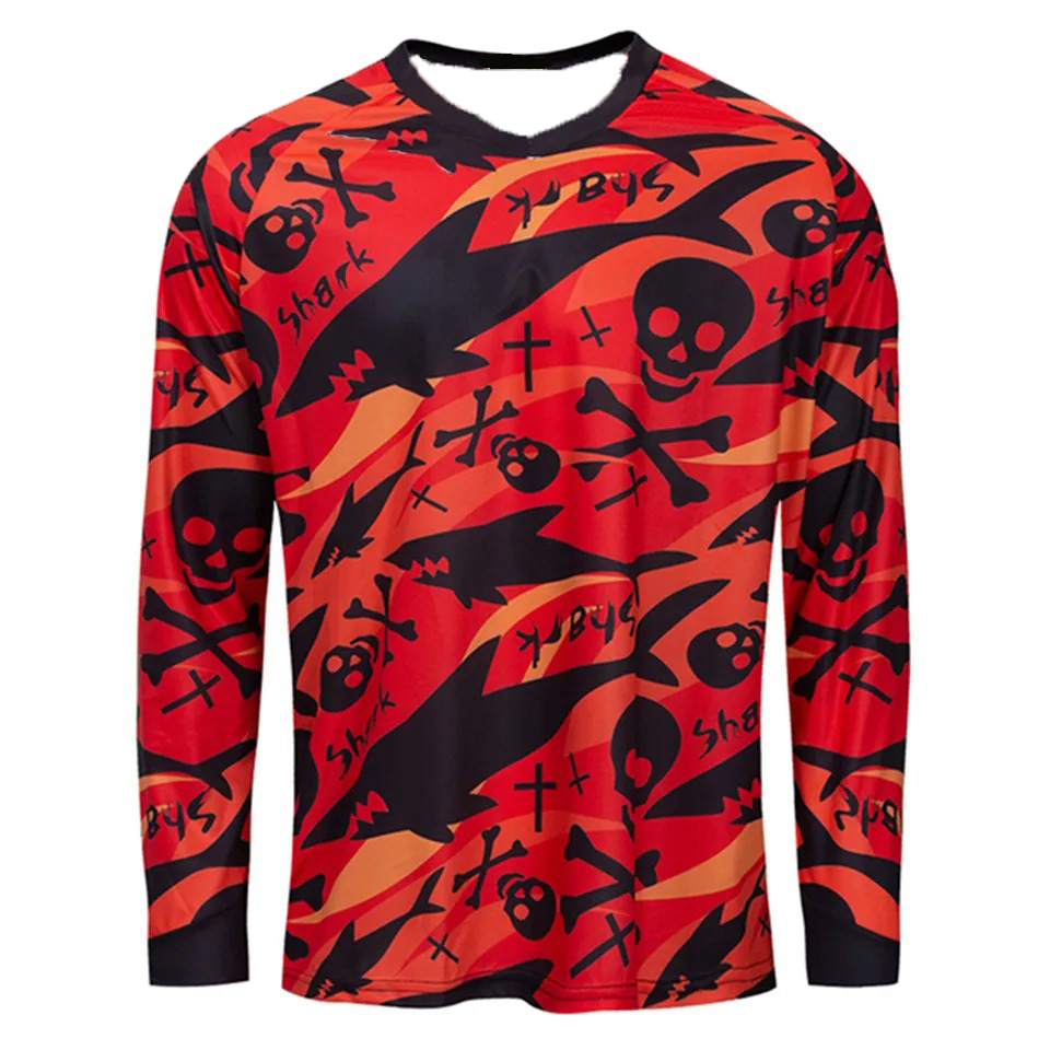 Mountain Biking For Fitness - Maglia da Ciclismo per Uomo, Traspirante,
