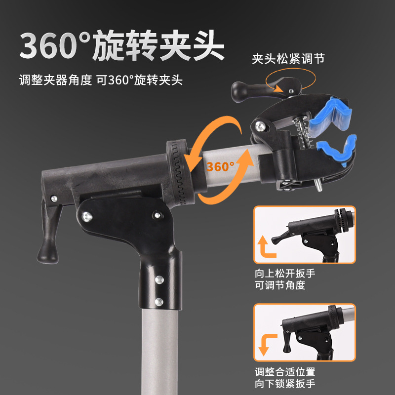 Mountain Biking Shop - Supporto Regolabile per Riparazione Biciclette 98-156CM,
