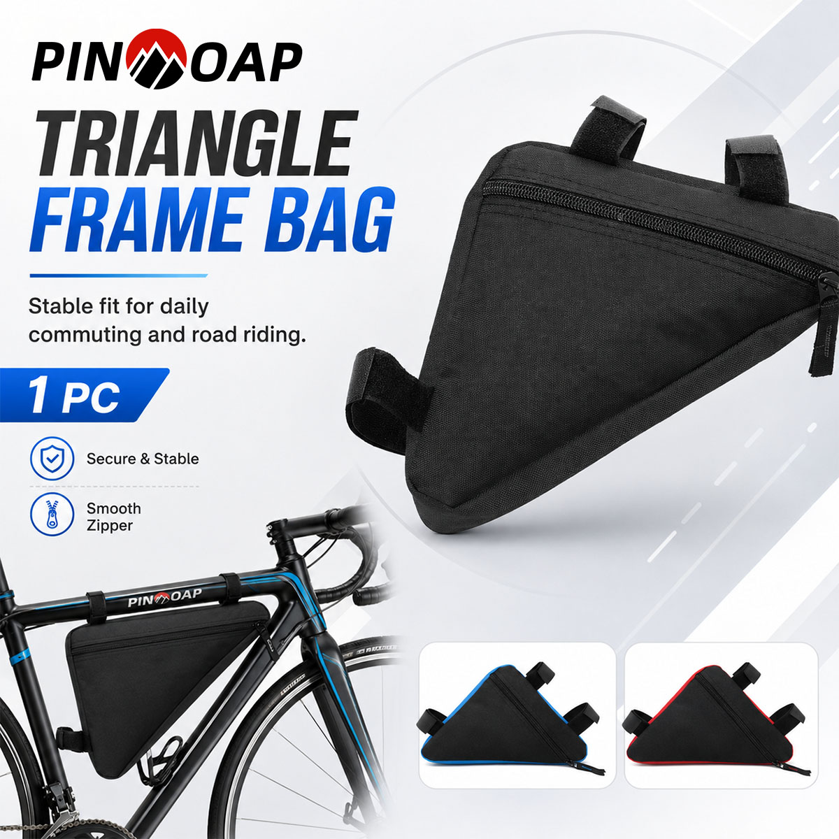 Mountain Biking Oxford - Borsa Triangolare per Bicicletta PINMOAP, Impermeabile,